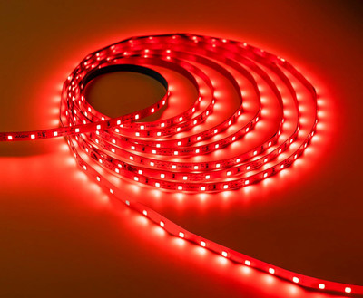 valora 120 LEDs 5 m Red Steady Strip Rice Lights(Pack of 1)