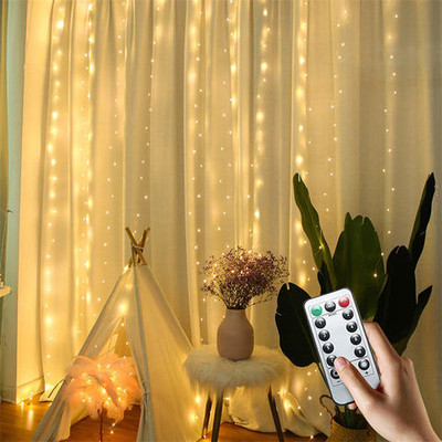 KAVYARA 300 LEDs 3 m Yellow Flickering String Rice Lights(Pack of 1)
