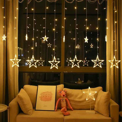 joyal 138 LEDs 3.08 m Yellow Flickering Star Rice Lights(Pack of 1)