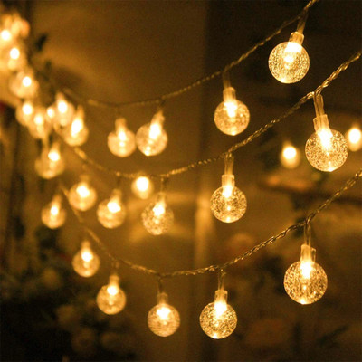 FIZZYTECH 30 LEDs 6 m Yellow Steady Ball Rice Lights(Pack of 1)