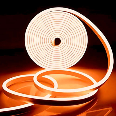 WBD 600 LEDs 5 m Orange Steady Strip Rice Lights(Pack of 1)