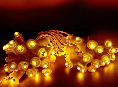 Shiv Shankar Sells 50 LEDs 10 m Yellow Steady Bulb Rice Lights(Pack of 1)