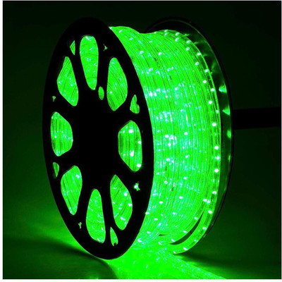 Voltstar 600 LEDs 5 m Green Steady Strip Rice Lights(Pack of 1)