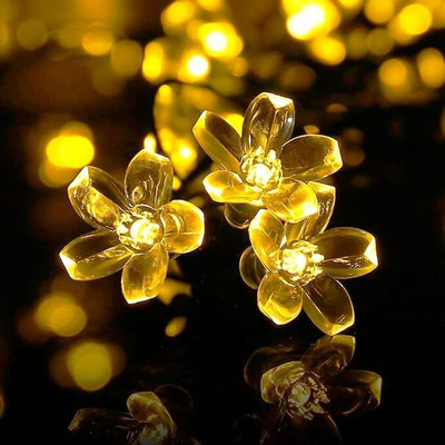 LUMIFAME 16 LEDs 3 m Yellow Steady Flower Rice Lights(Pack of 1)
