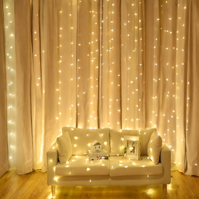 Lumicub 36 LEDs 15.1 m Yellow Flickering String Rice Lights(Pack of 2)