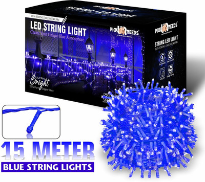 Pick Ur Needs 40 LEDs 15 m Blue Steady String Rice Lights(Pack of 1)