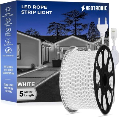 neotronic 1200 LEDs 5 m White Steady Strip Rice Lights(Pack of 1)