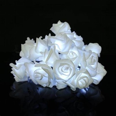 moon down 14 LEDs 7.5 m White Steady Flower Rice Lights(Pack of 1)