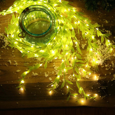 NKL 200 LEDs 3 m Yellow Flickering Leaf Rice Lights(Pack of 1)