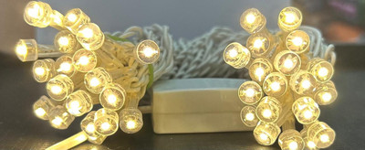 C.H.A.R.G.E.X 40 LEDs 12 m Yellow Steady Bulb Rice Lights(Pack of 1)