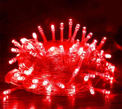 QUACE 40 LEDs 12 m Red Steady String Rice Lights(Pack of 1)