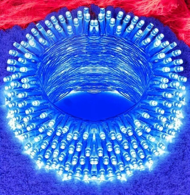 spark world 40 LEDs 11 m Blue Steady Bulb Rice Lights(Pack of 1)