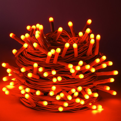 MPROW 56 LEDs 15 m Orange Steady String Rice Lights(Pack of 1)