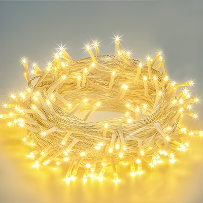 Kingdom 98 LEDs 11 m Yellow, White Steady String Rice Lights(Pack of 1)
