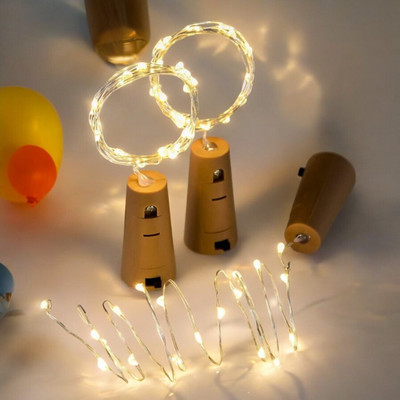 NISCO 20 LEDs 2.1 m Gold Steady Bulb Rice Lights(Pack of 1)