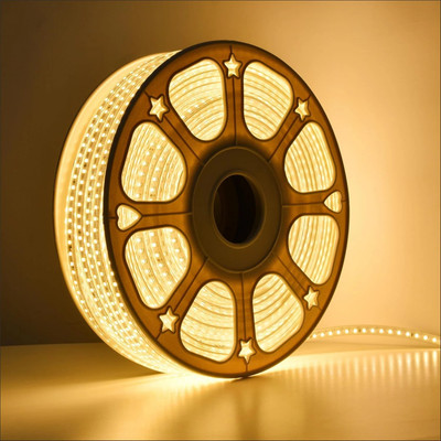 MPROW 1200 LEDs 10 m Yellow Steady String Rice Lights(Pack of 1)