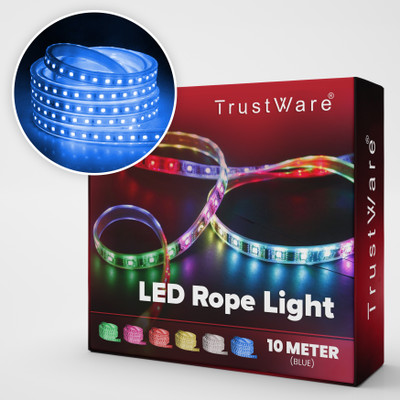 Trust Ware 1200 LEDs 10 m Blue Steady Strip Rice Lights(Pack of 1)