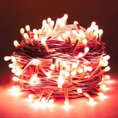 KAVORA 40 LEDs 4 m Red Steady String Rice Lights(Pack of 1)