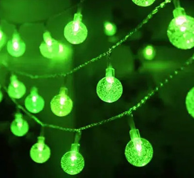 PBBS 15 LEDs 4 m Green Color Changing, Flickering, Steady Ball Rice Lights(Pack of 1)