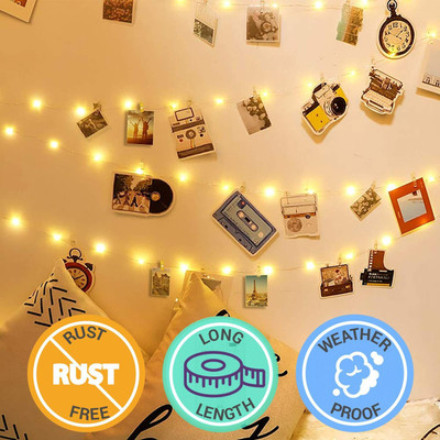 MANSAA 30 LEDs 3 m Yellow Steady String Rice Lights(Pack of 1)