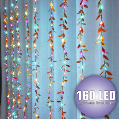 MHAX 160 LEDs 3 m Multicolor Flickering Leaf Rice Lights(Pack of 1)