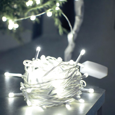 AgTrendz 38 LEDs 12 m White Steady Bulb Rice Lights(Pack of 2)