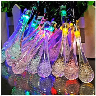 PARTY BREEZE 16 LEDs 4 m Multicolor Color Changing Water Drop Rice Lights(Pack of 1)
