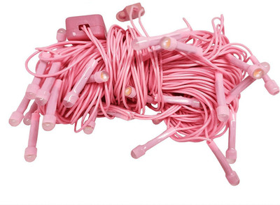 WBD 40 LEDs 9 m Pink Steady Bulb Rice Lights(Pack of 1)