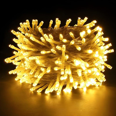 KAVANA 40 LEDs 10 m Yellow Steady String Rice Lights(Pack of 1)