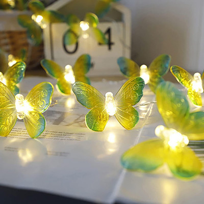 NISCO 20 LEDs 4 m Yellow Steady Butterfly Rice Lights(Pack of 1)