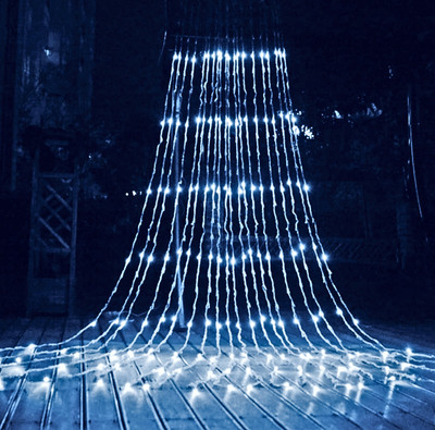 alila 300 LEDs 3 m White Steady, Flickering Net/Mesh Rice Lights(Pack of 1)