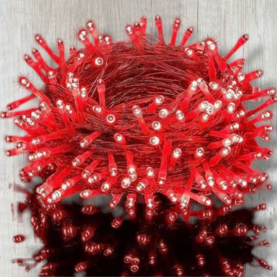 MUMU 35 LEDs 3 m Red Steady Bulb Rice Lights(Pack of 1)
