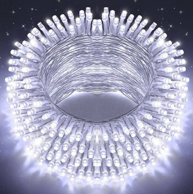 TRAVON 44 LEDs 12 m White Steady String Rice Lights(Pack of 1)