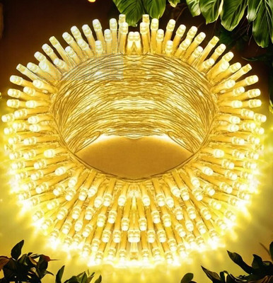 spark world 40 LEDs 11 m Yellow Steady Bulb Rice Lights(Pack of 1)