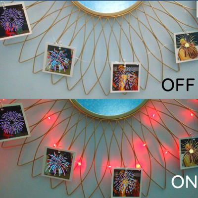 MANSAA 30 LEDs 3 m Red Steady String Rice Lights(Pack of 1)