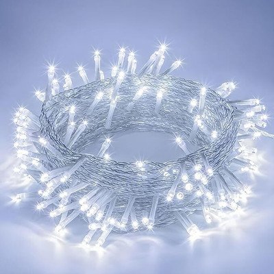 Lifestyle Venture 40 LEDs 40 m White Steady String Rice Lights(Pack of 1)