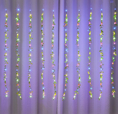 Roxmac 200 LEDs 3 m Multicolor Flickering Leaf Rice Lights(Pack of 1)