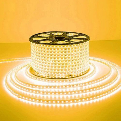 Dr MURECO 6500 LEDs 50 m Gold Steady String Rice Lights(Pack of 1)