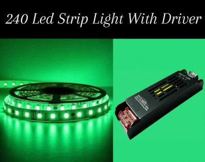 MAGINATO 240 LEDs 5 m Green Steady Strip Rice Lights(Pack of 1)