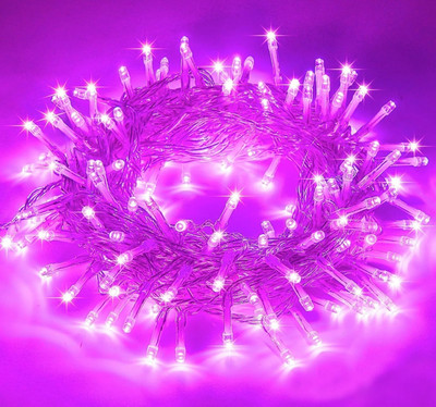 AJOLA 36 LEDs 12 m Purple Steady Ball Rice Lights(Pack of 1)