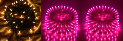 PKG 40 LEDs 11 m Multicolor Steady String Rice Lights(Pack of 3)