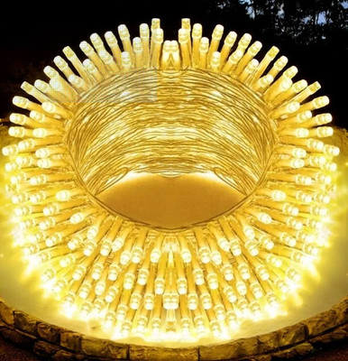 spark world 40 LEDs 11 m Yellow Steady Bulb Rice Lights(Pack of 1)