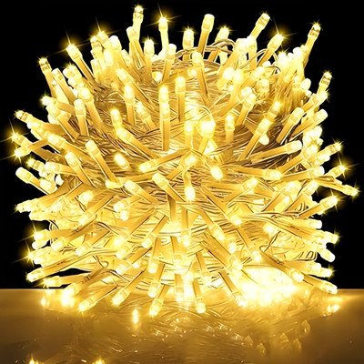 Kingdom 56 LEDs 13 m Yellow Steady String Rice Lights(Pack of 1)
