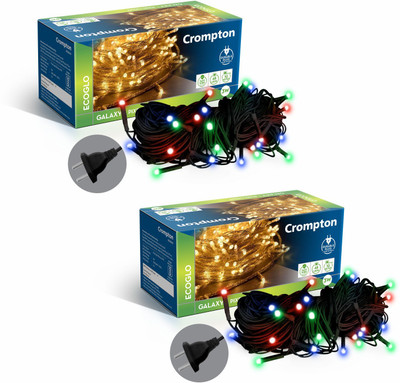 Crompton 48 LEDs 10 m Multicolor Color Changing String Rice Lights(Pack of 2)