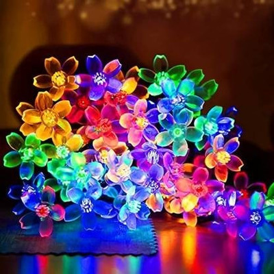 Clickworlds 14 LEDs 12 m Multicolor Color Changing Flower Rice Lights(Pack of 1)