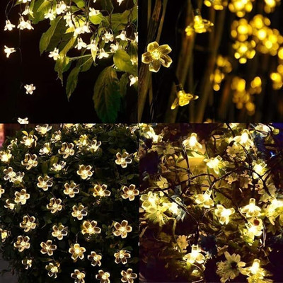 SARVAVIKRI 14 LEDs 4 m Yellow Steady Flower Rice Lights(Pack of 1)