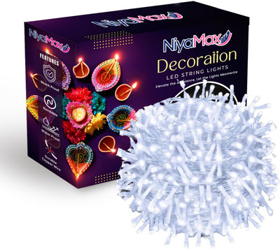 Aayansh Collection 25 LEDs 15 m White Steady Bulb Rice Lights(Pack of 1)