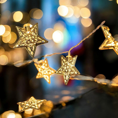 HASRU 14 LEDs 3.5 m Yellow Flickering Star Rice Lights(Pack of 1)