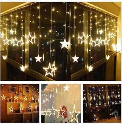 ZESTRUM 150 LEDs 5.08 m Gold Flickering Star Rice Lights(Pack of 1)