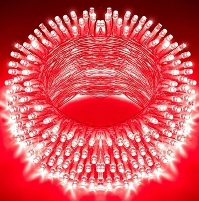 Illuminator 40 LEDs 12 m Red Steady Bulb Rice Lights(Pack of 1)